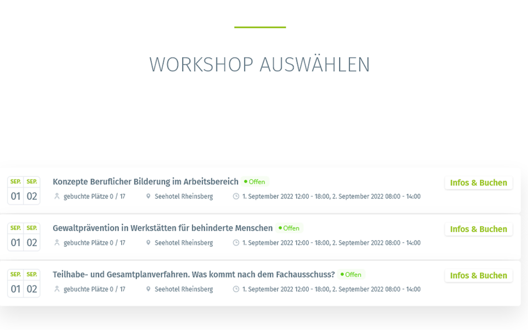 Für die Zukunft unserer Werkstätten